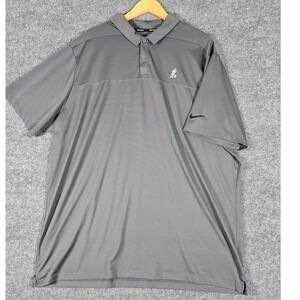 Nike Disney Parks Golf‎ Dri Fit Mens XXL Grey Polo Shirt Mickey Mouse